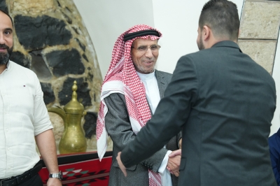 آل التل يستقبلون جاهة آل العياط لطلب يد تالا غيث التل للدكتور حسام خالد عياط (صور)