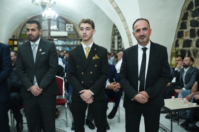 آل التل يستقبلون جاهة آل العياط لطلب يد تالا غيث التل للدكتور حسام خالد عياط (صور)