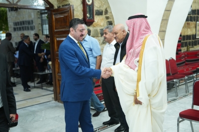 آل التل يستقبلون جاهة آل العياط لطلب يد تالا غيث التل للدكتور حسام خالد عياط (صور)