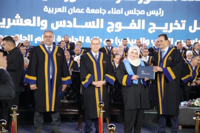 برعاية الدكتور عمر الجازي.. جامعة عمان العربية تحتفل بتخريج الفوج السادس والعشرين للفصلين الثاني والصيفي - صور