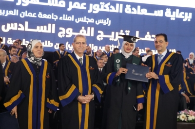 برعاية الدكتور عمر الجازي.. جامعة عمان العربية تحتفل بتخريج الفوج السادس والعشرين للفصلين الثاني والصيفي - صور