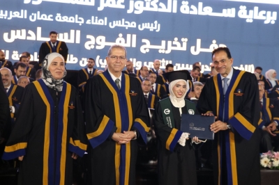 برعاية الدكتور عمر الجازي.. جامعة عمان العربية تحتفل بتخريج الفوج السادس والعشرين للفصلين الثاني والصيفي - صور