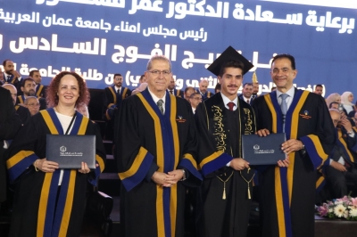 برعاية الدكتور عمر الجازي.. جامعة عمان العربية تحتفل بتخريج الفوج السادس والعشرين للفصلين الثاني والصيفي - صور