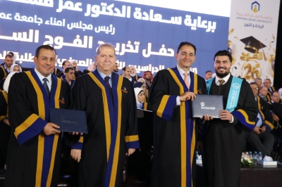 برعاية الدكتور عمر الجازي.. جامعة عمان العربية تحتفل بتخريج الفوج السادس والعشرين للفصلين الثاني والصيفي - صور