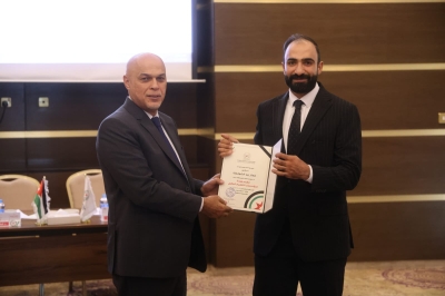 الدكتور معتز الشوابكة من عمان العربية يحصل على شهادة (مقيم جودة معتمد لمؤسسات التعليم العالي)