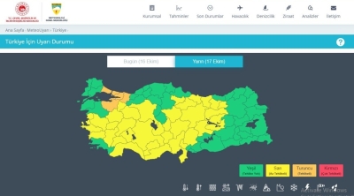 تركيا: اعلان (الإنذار البرتقالي) للأحوال الجوية في 5 ولايات بينها إسطنبول