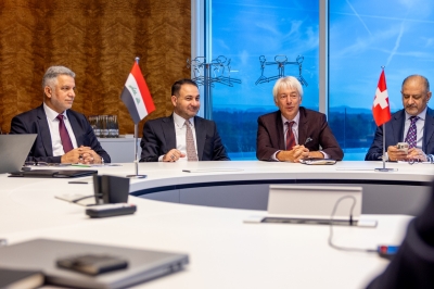 وزير التجارة العراقي يزور مقر شركة بوهلر في سويسرا لمتابعة مشاريع السايلوات الاستراتيجية