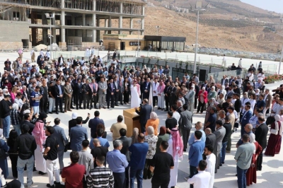 جامعة عمان العربية تنظّم وقفة شجب واستنكار وتؤكد وقوفها صفًا واحدًا خلف القيادة الهاشمية والأجهزة الأمنية - صور