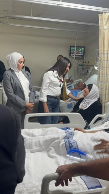نواب وقيادات حزب الاتحاد الوطني الأردني يزورون مصابي أحداث الكرك في المدينة الطبية