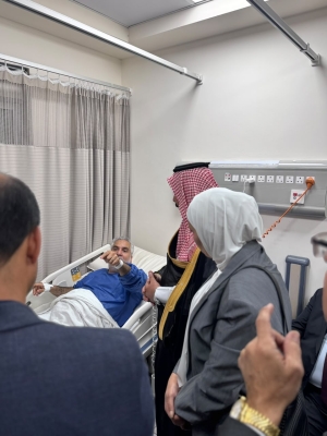 نواب وقيادات حزب الاتحاد الوطني الأردني يزورون مصابي أحداث الكرك في المدينة الطبية