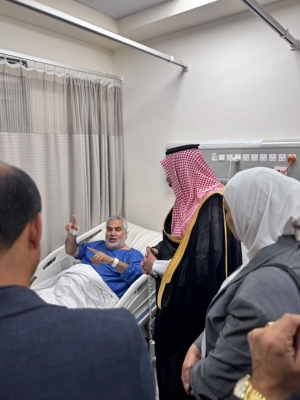 نواب وقيادات حزب الاتحاد الوطني الأردني يزورون مصابي أحداث الكرك في المدينة الطبية