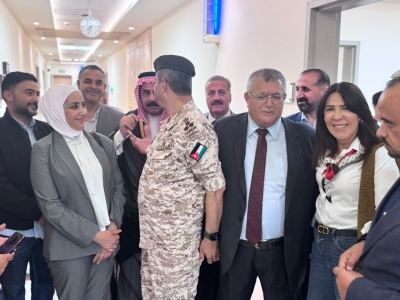 نواب وقيادات حزب الاتحاد الوطني الأردني يزورون مصابي أحداث الكرك في المدينة الطبية