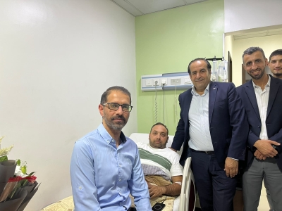 فريق عمل الكرك في شباب كلنا الأردن يزور مصابي حادث حمود ويطلق حملة تبرع بالدم ويؤدي واجب العزاء