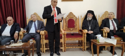 متصرف المعراض ووجهاء جرش يزورون دير السيدة العذراء في دبين للتضامن مع أهالي شهداء الكرك