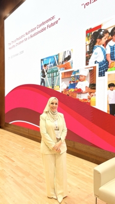 الدكتورة أبو الهيجاء من عمان العربية تشارك في المؤتمر الثالث لتغذية الأطفال في جامعة قطر