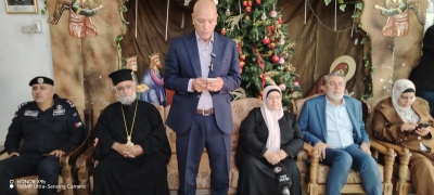 وقفة تضامنية في كنيسة جرش تنديدا بجريمة الكرك الارهابية