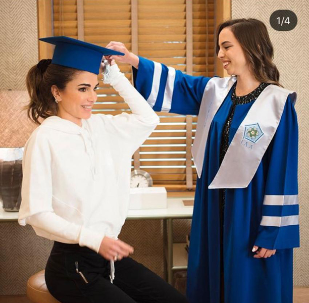 تخريج الاميرة سلمى من مدرسة الملكة رانيا -صور