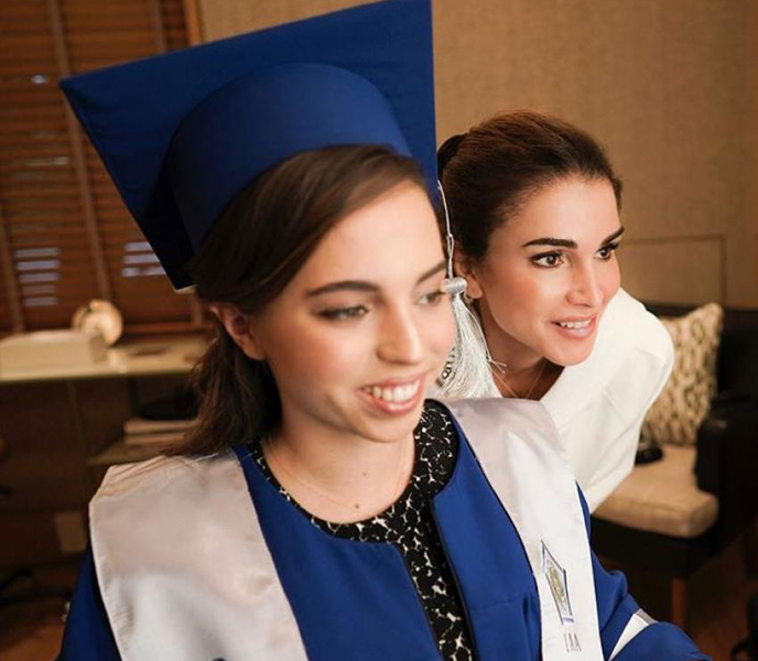 تخريج الاميرة سلمى من مدرسة الملكة رانيا -صور