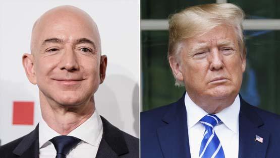 حرب بين اقوى رئيس وأغنى رجل   ترامب يوقف صفقة لأمازون