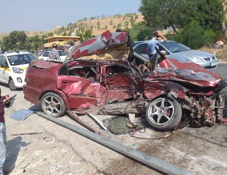 وفاة و9 إصابات بتصادم في جرش