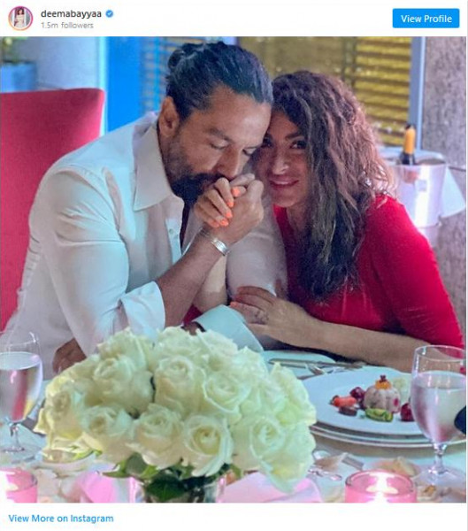 رسائل عشق ساخنة بين ديما بياعة وزوجها