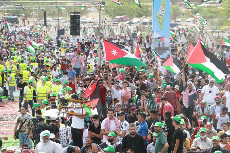 مهرجان بالبحر الميت احتفاء بنصر غزة والقدس