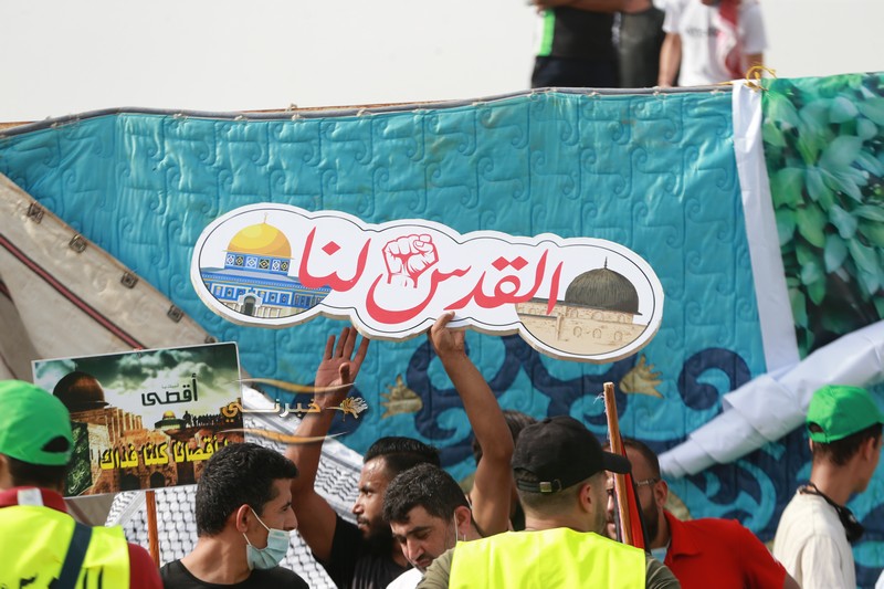 مهرجان بالبحر الميت احتفاء بنصر غزة والقدس