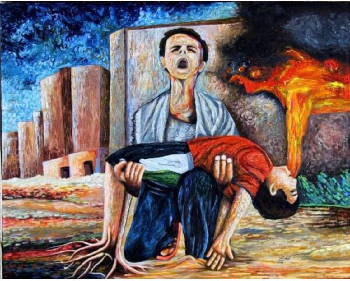 الأردنية دينا عدنان هلسا تدعم فناني غزة التشكيليين - فيديو