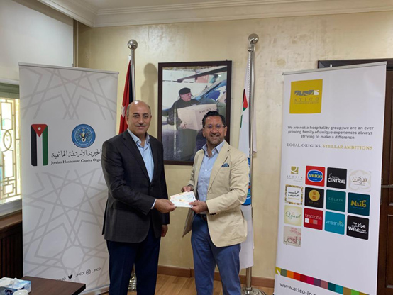 اتيكو مجموعة فخرالدين تسلم مبالغ حملة (من الاردن الى فلسطين كلنا غزة) لكل من الهيئة الخيرية الأردنية الهاشمية والأونروا
