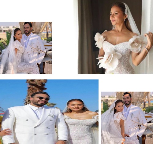 كم بلغ سعر فستان زفاف نيللي كريم؟ - صور 