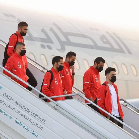 وصول المنتخب الأردني إلى قطر - صورة 