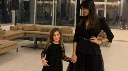 نادين نجيم تنبهر من رقص ابنتها  فيديو