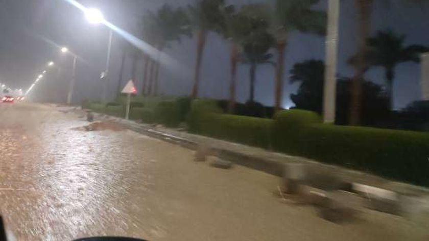 شاهد تساقط البرد بغزارة على شرم الشيخ 