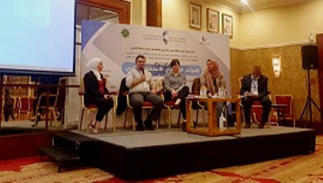 المهندسة سناء من عمان الأهلية تشارك بحوارية ضمن فعاليات المؤتمر الهندسي الثاني