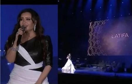 هكذا تغلبت لطيفة على الموقف المحرج بدبي  فيديو 