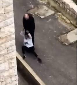 اعتداء على معينة منزلية بطريقة وحشية في لبنان  فيديو 