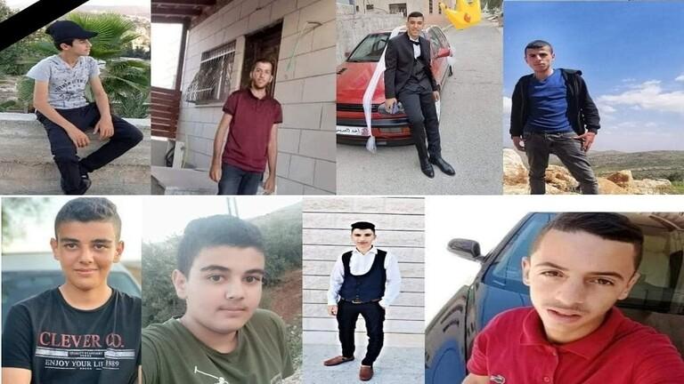 فلسطين تودع جثامين الفتية الـ8 بموكب جنائزي مهيب  فيديو 