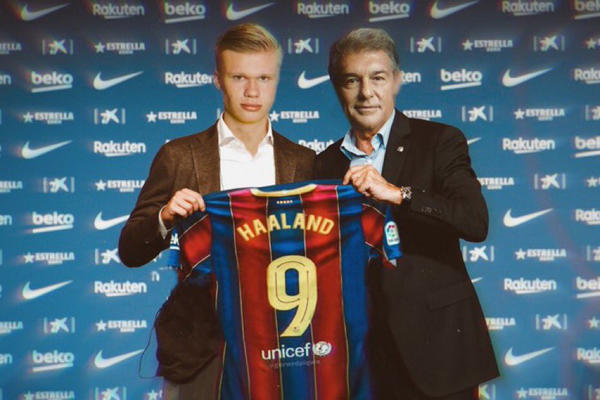 لابورتا واثق من ضم هالاند