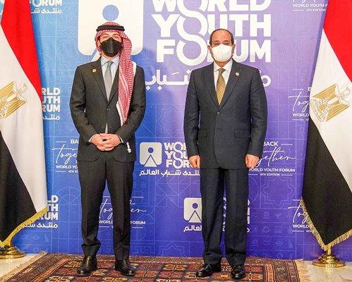 السيسي يستقبل ولي العهد  فيديو