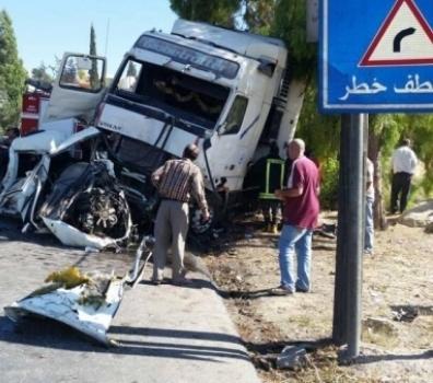 وفاة بحادث تدهور مركبة شحن في معان