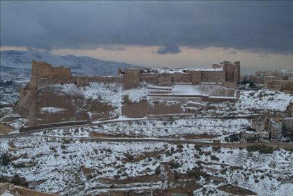 شاهد ثلوج الشوبك  فيديو