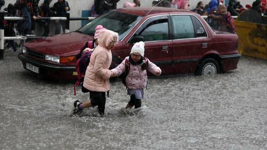 شوارع غزة تغرق  صور 