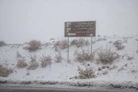 بدء تسافط الثلوج بالشوبك  فيديو 