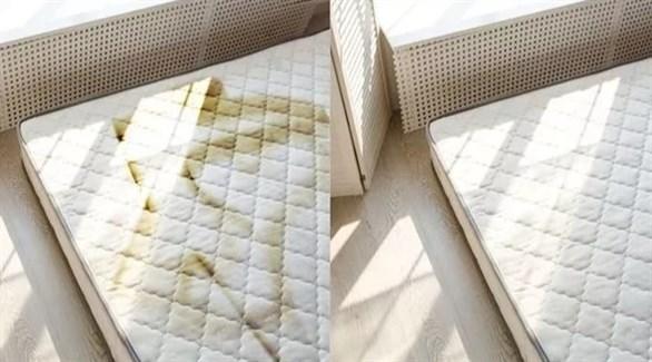 كيف تتخلصين من البقع على مرتبة السرير