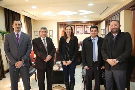 رئيس جامعة الزيتونة الأردنية يلتقي مديرة معهد غوته الألماني