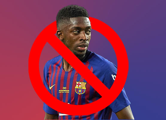 رسميا برشلونة يلفظ ديمبلي ويعرضه للبيع