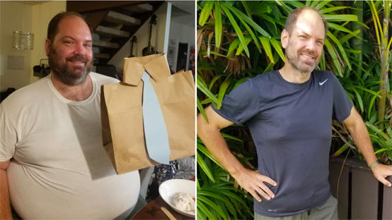 ماذا فعل هذا الرجل لإنقاص نصف وزنه