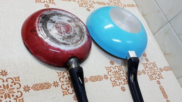 تنظيف الطاسة السيراميك من الدهون بدون دعك 