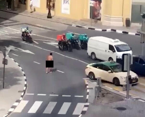 القبض على شخص تجول عاريا في دبي مارينا