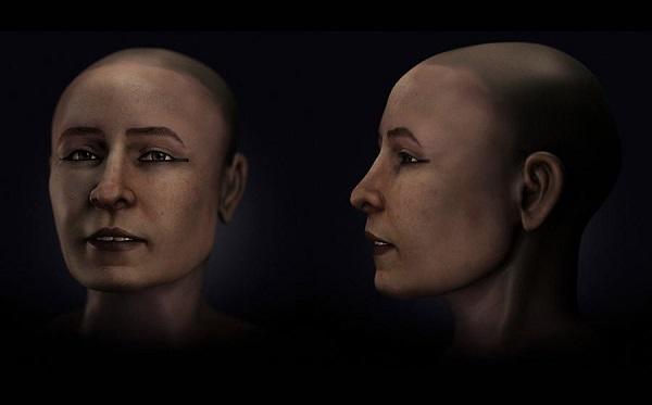 إعادة تشكيل وجه مومياء مصرية